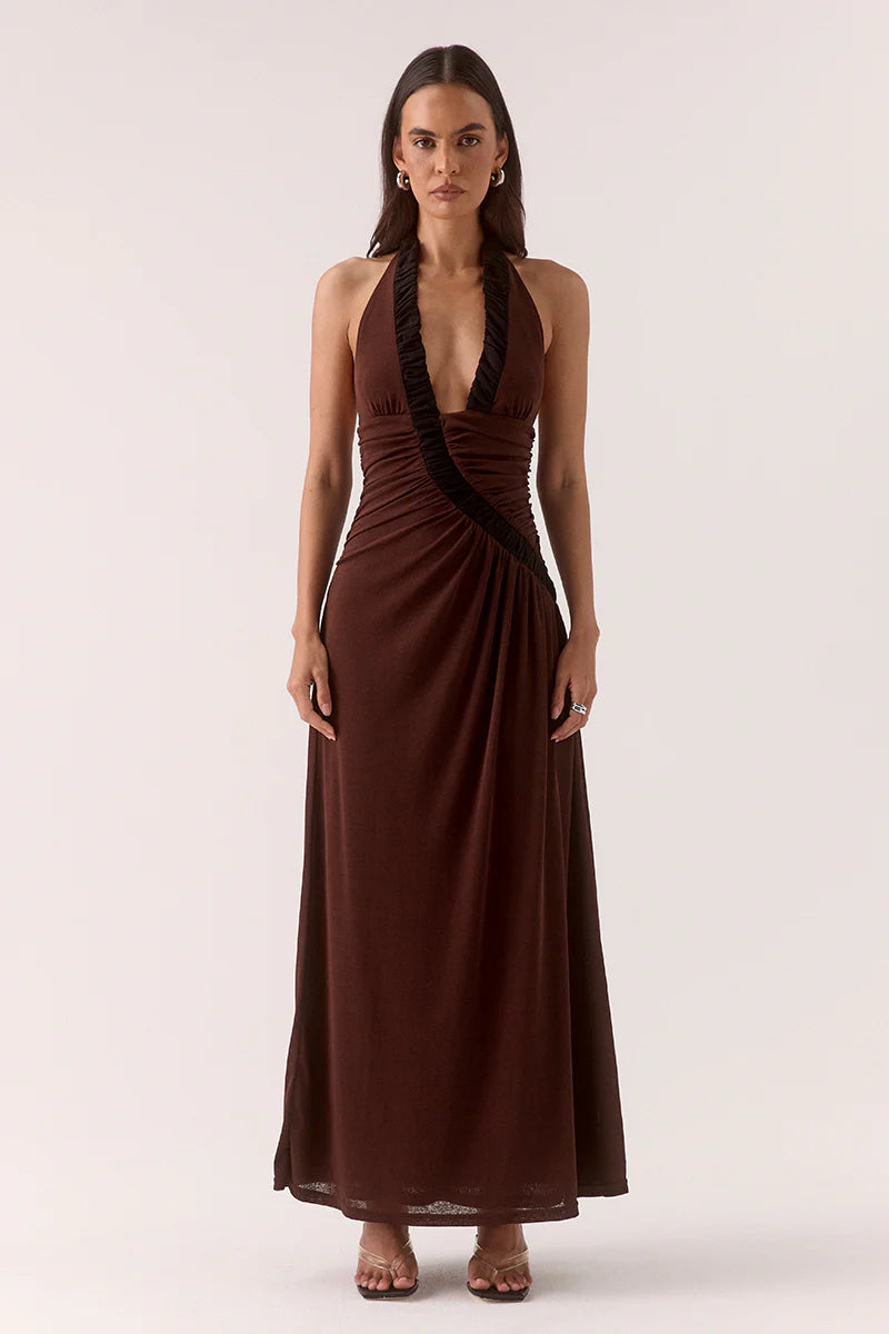alora maxi dress Ramy Brook Alora Printed Cotton Maxi Dress in White Piazza