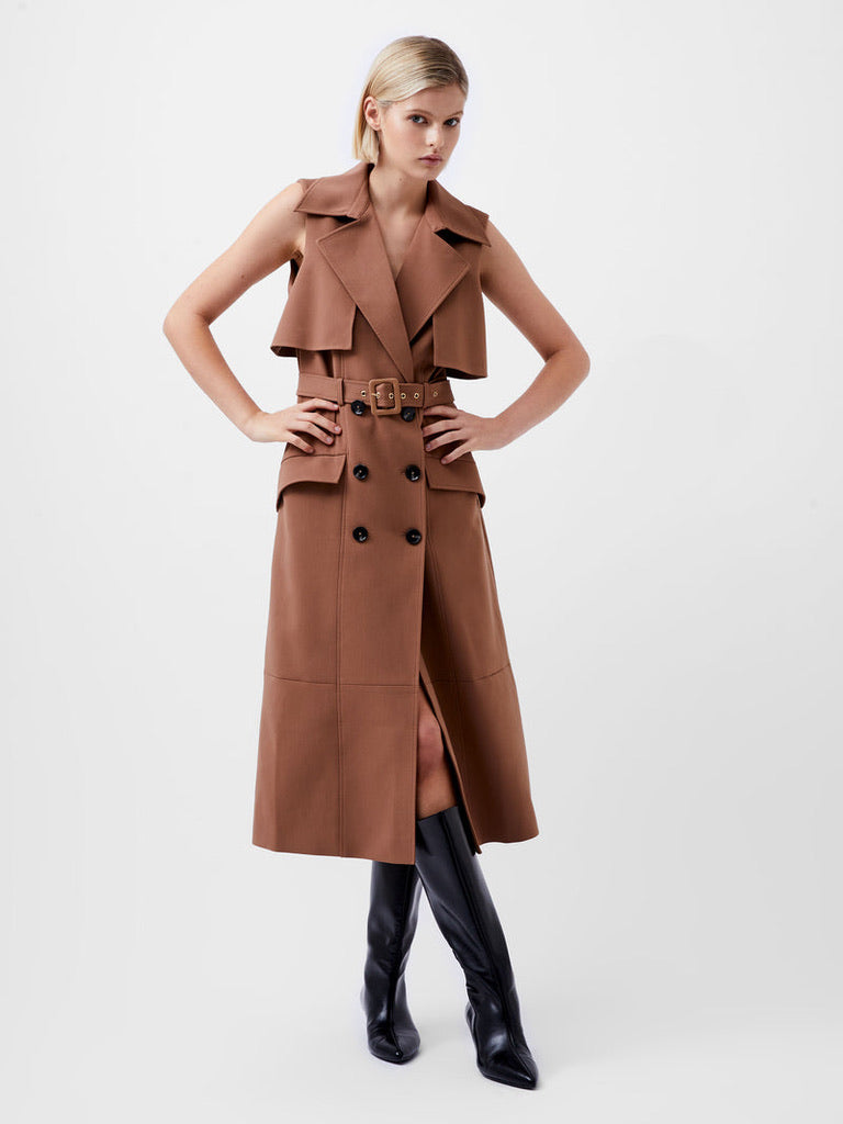 Azra Sleeveless Trench Dress - Main Image