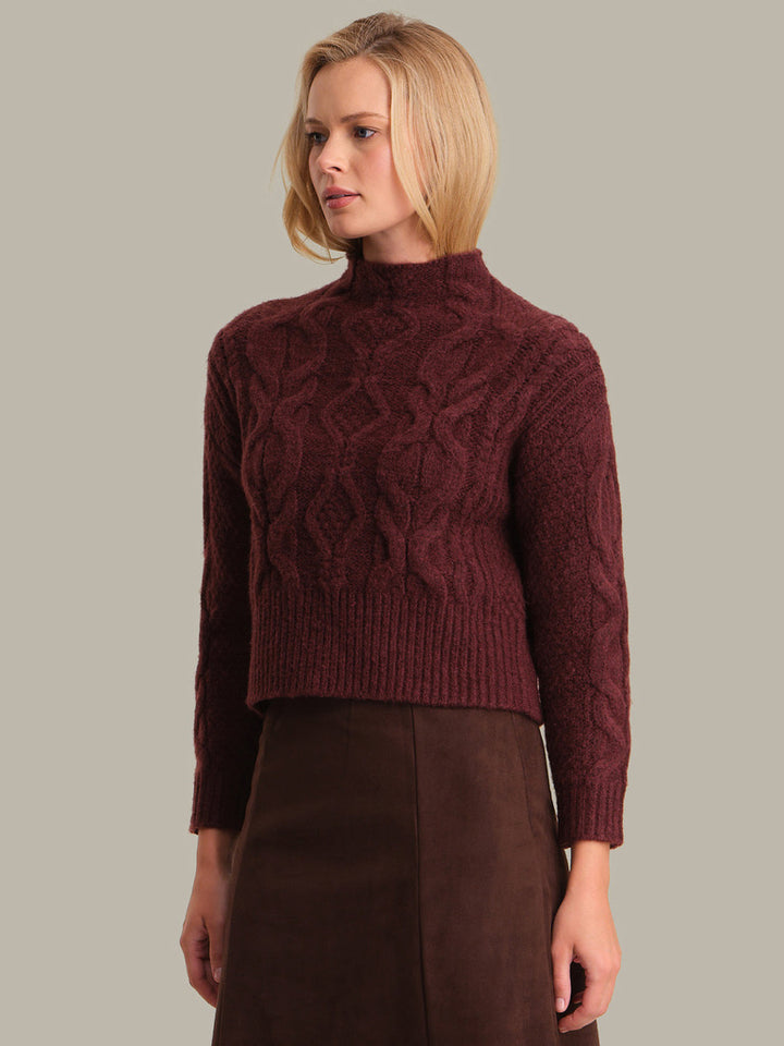 Grace Cable Funnel Pullover