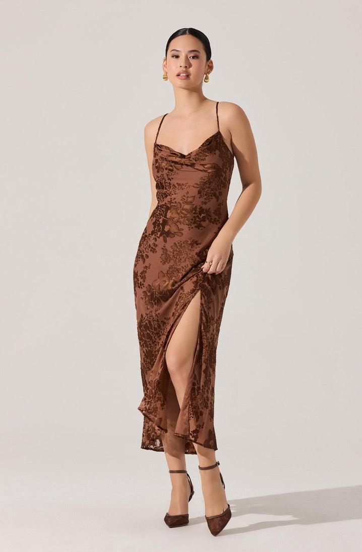 Gaia Burnout Midi Dress