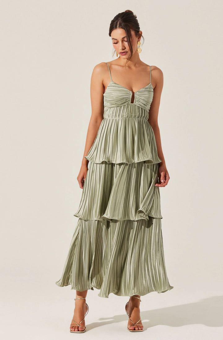 Laila Pleated Dress