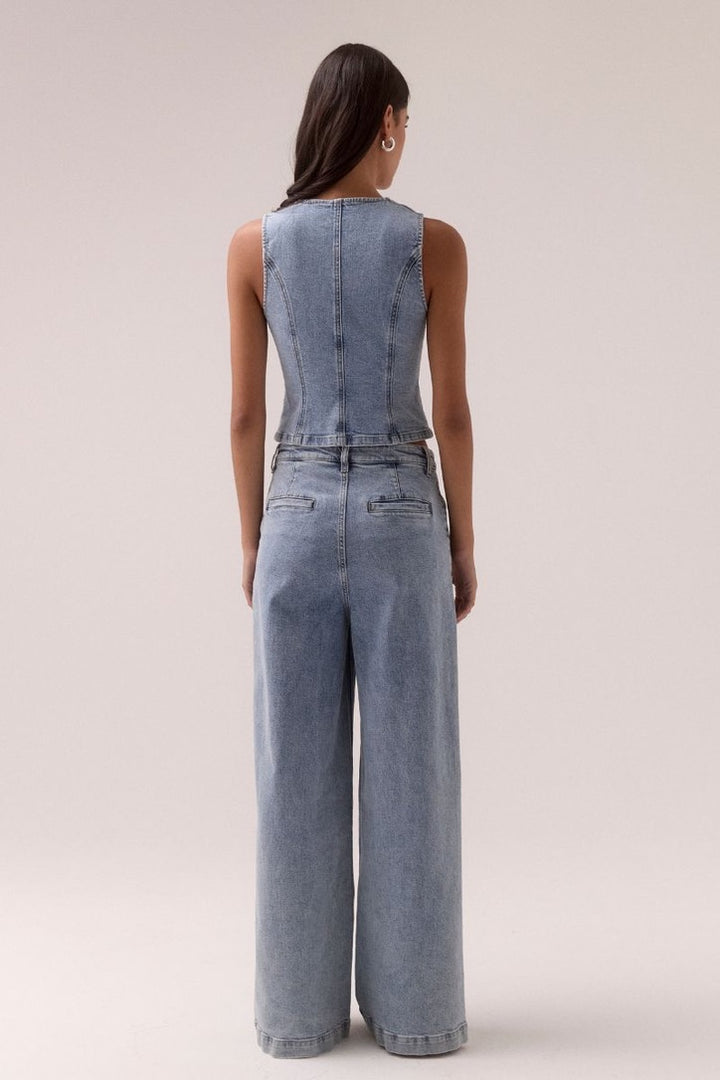 Etch Denim Top