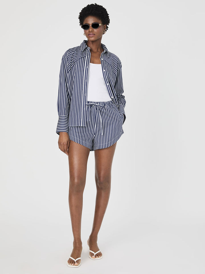 Alexis Cotton Striped Shirt