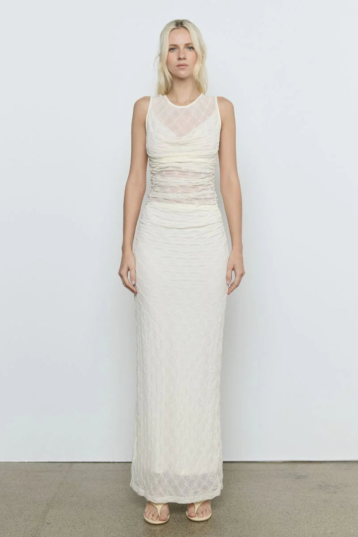 Venus Cowl Mesh Dress
