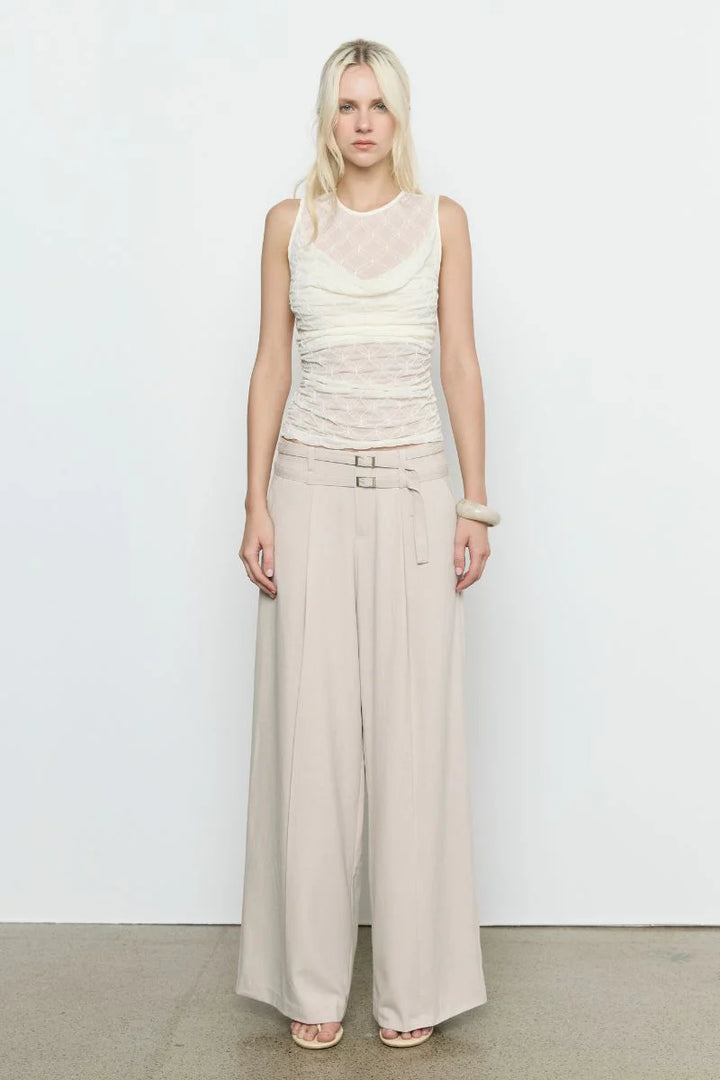 Venus Cowl Mesh Top