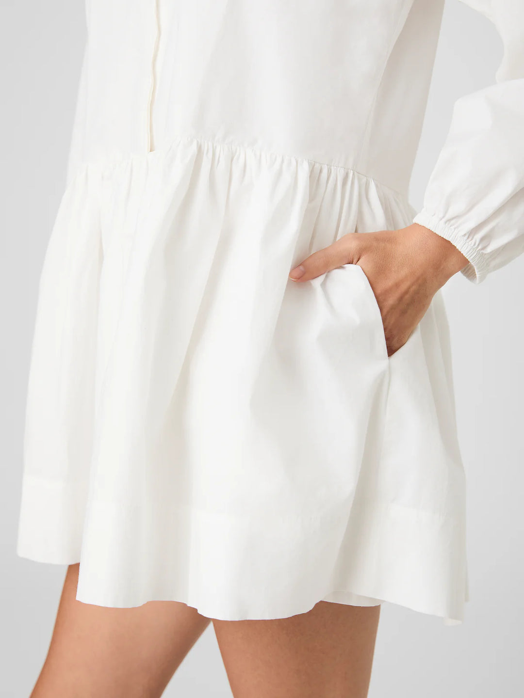 Cambria Cotton Flare Mini Dress