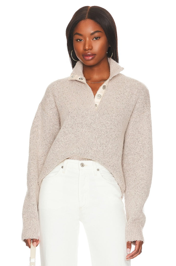 Addie Snap Front Henley