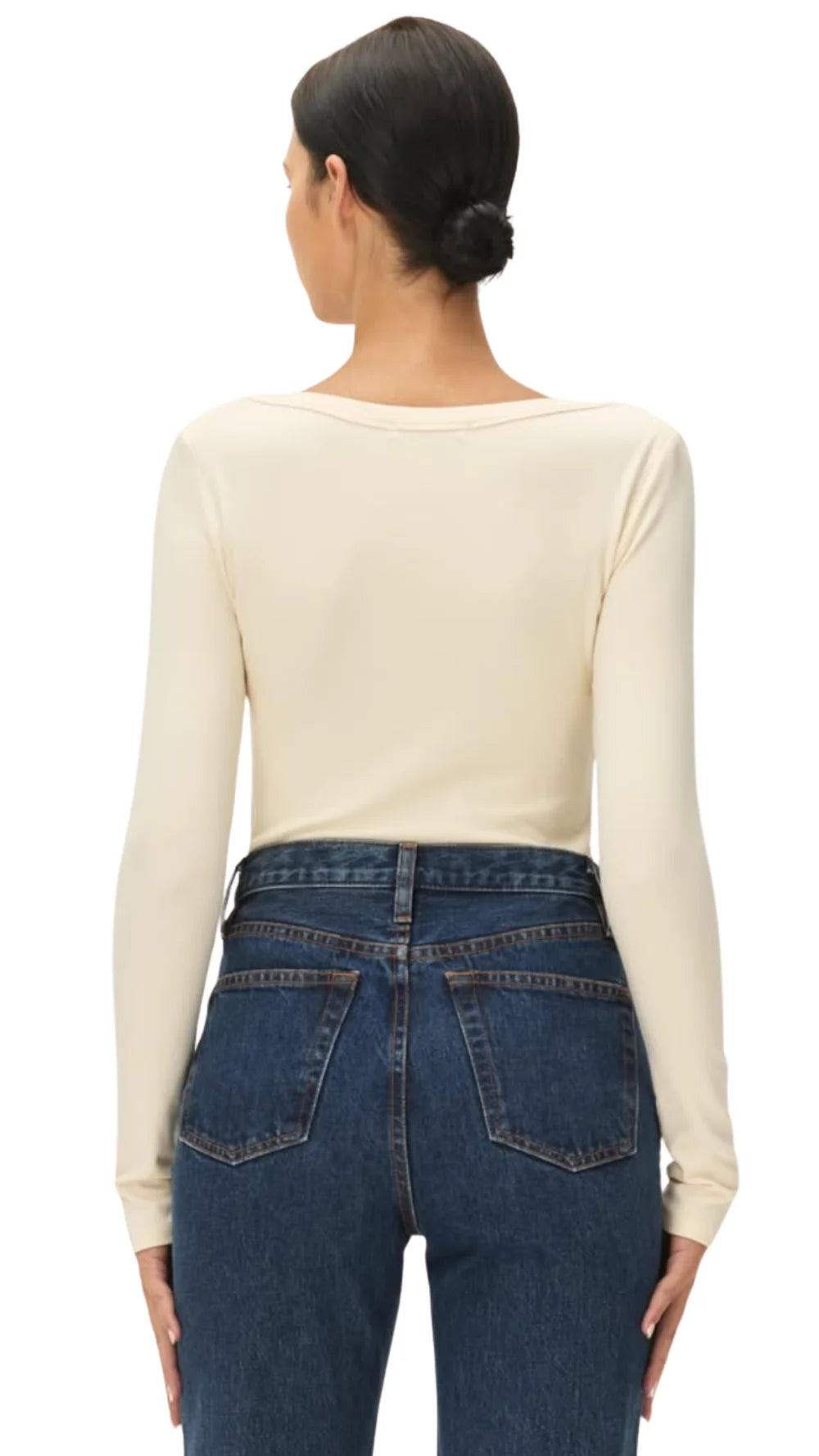 Arlette Long Sleeve Boat Neck Top