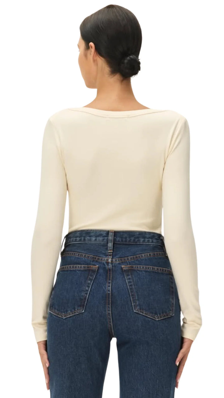 Arlette Long Sleeve Boat Neck Top