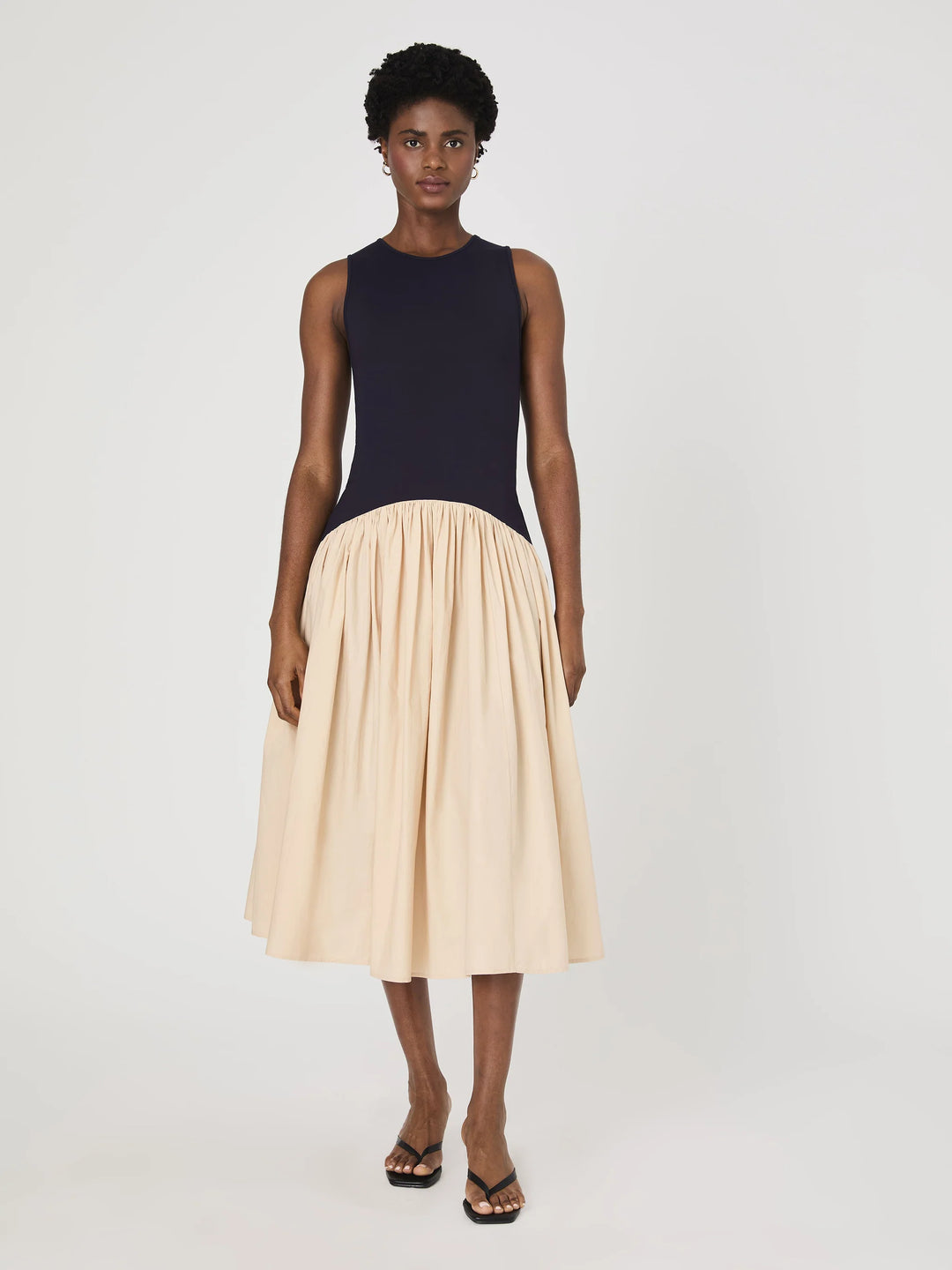 Kaylie Mix Midi Dress