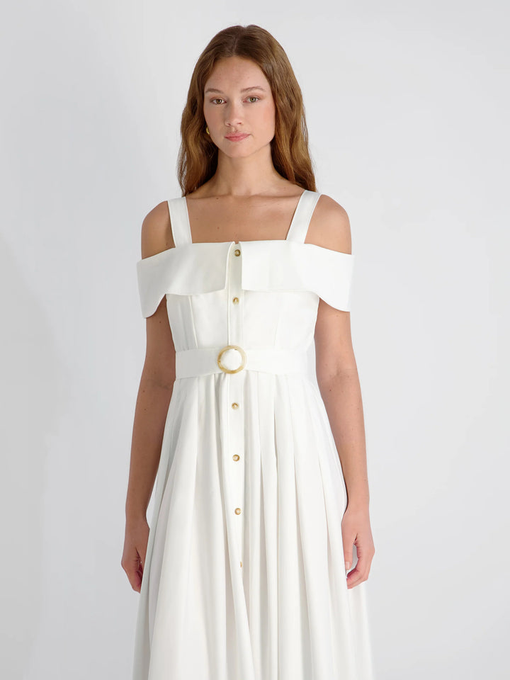 Fluid Rayon Midi Dress