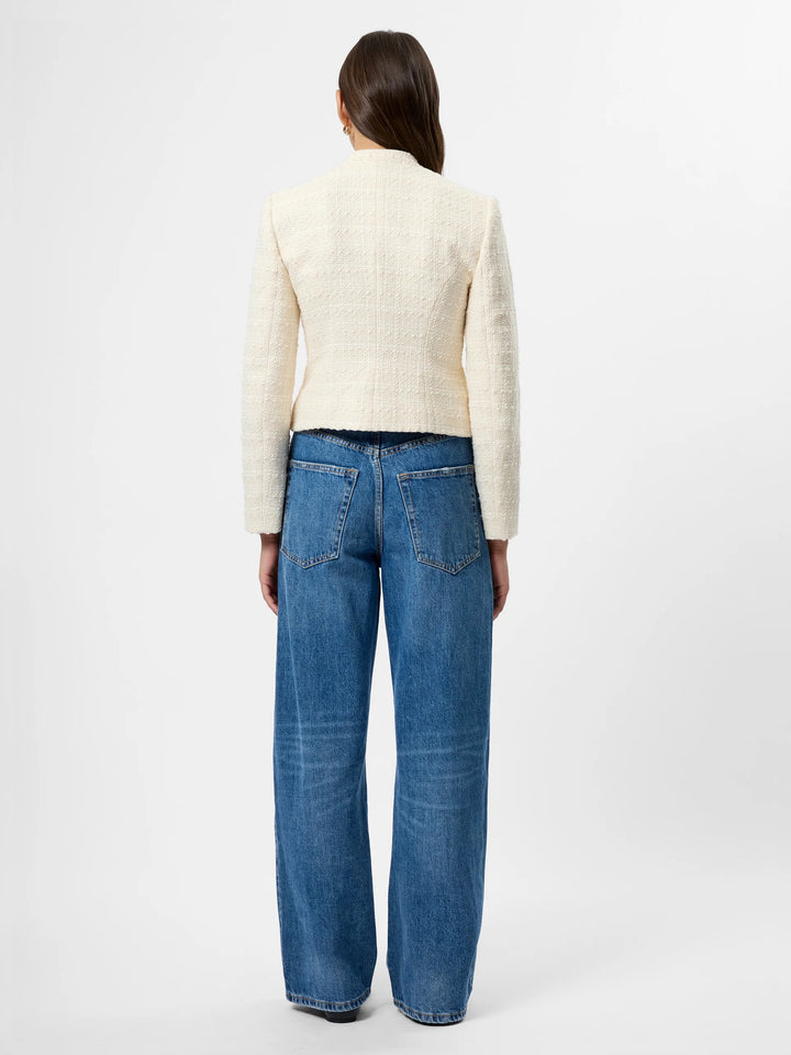 Structured Tweed Slim Fit Jacket