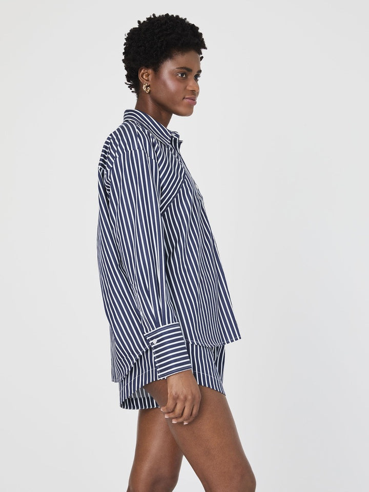 Alexis Cotton Striped Shirt
