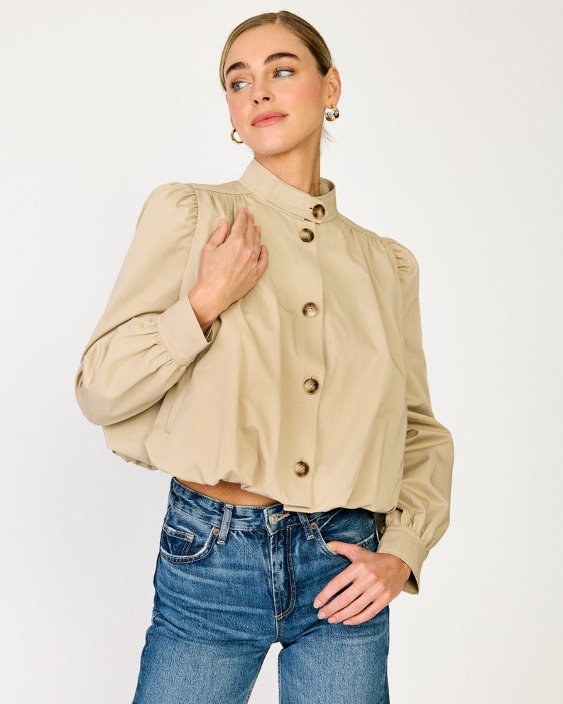 Hemlock Gathered Trench Jacket