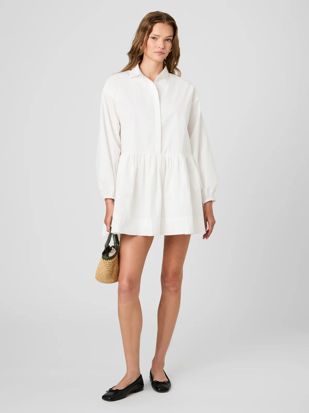 Cambria Cotton Flare Mini Dress Hazel Grey Boutique Cambria Cotton Flare Mini Dress Hazel Grey Boutique