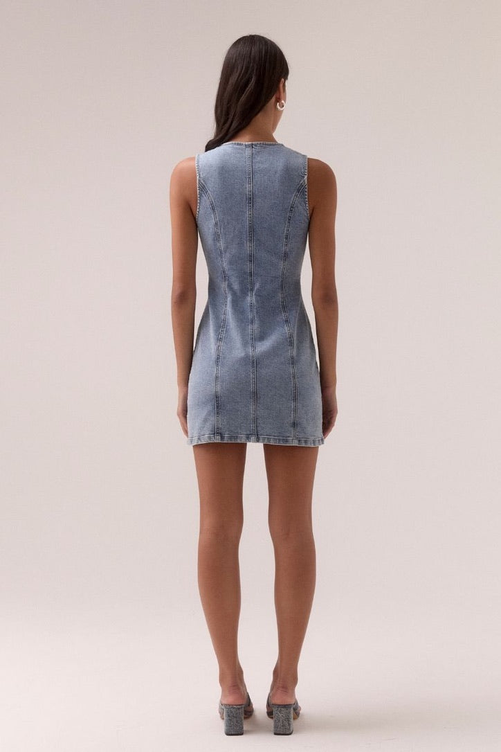 Etch Denim mini Dress – Hazel Grey Boutique