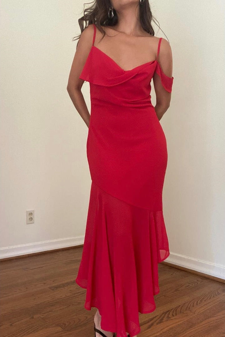 Siena Cowl Neck Midi Dress