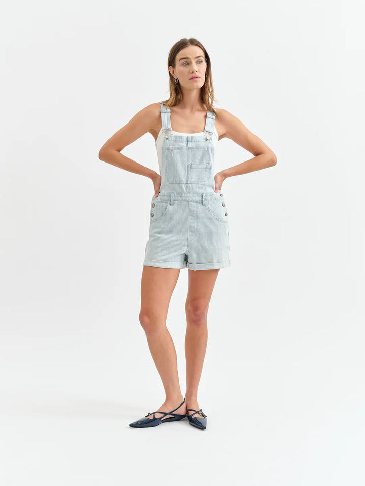 Baby Blue Short Overalls