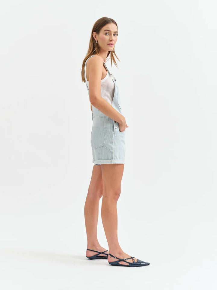 Baby Blue Short Overalls