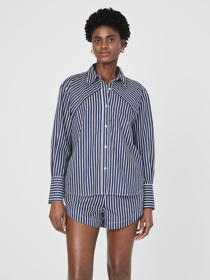 Alexis Cotton Striped Shirt