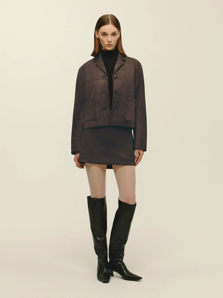 Vegan Suede Jacket