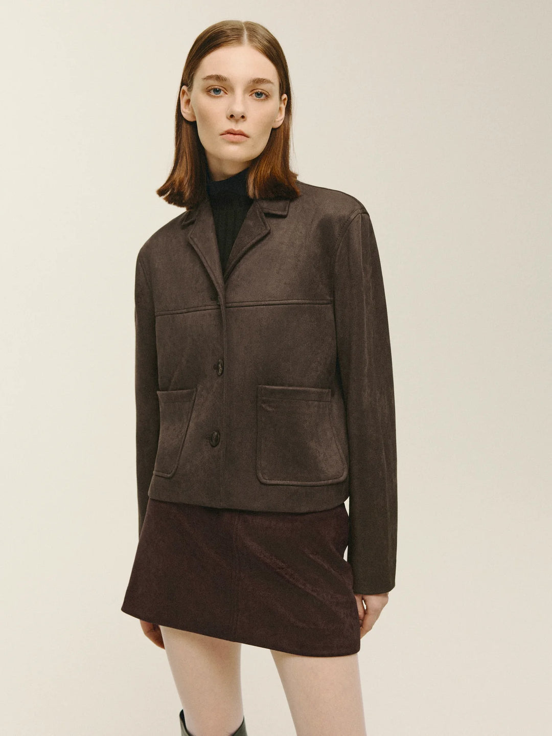 Vegan Suede Jacket