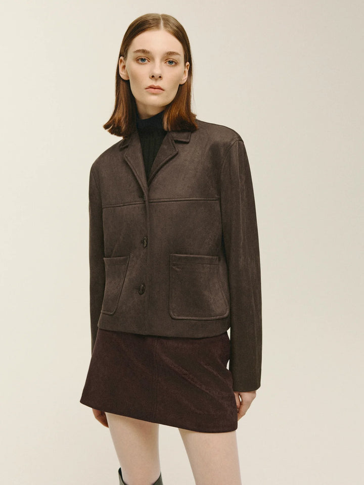 Vegan Suede Jacket