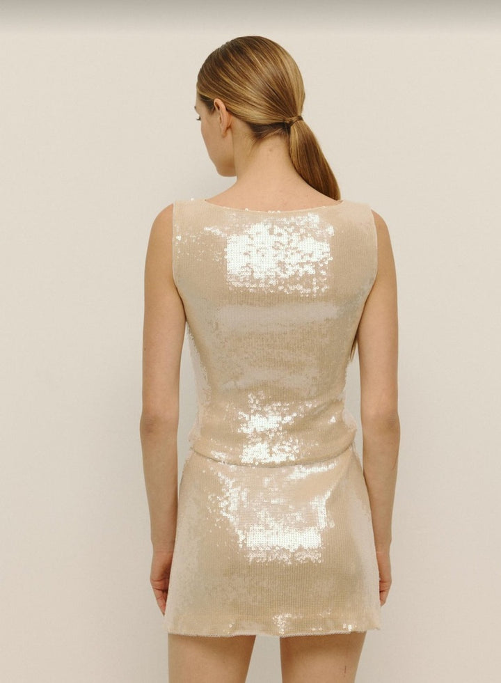Reed sequin Top