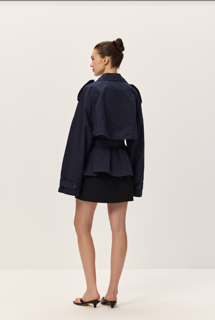 Eleanor Cropped Trench Coat