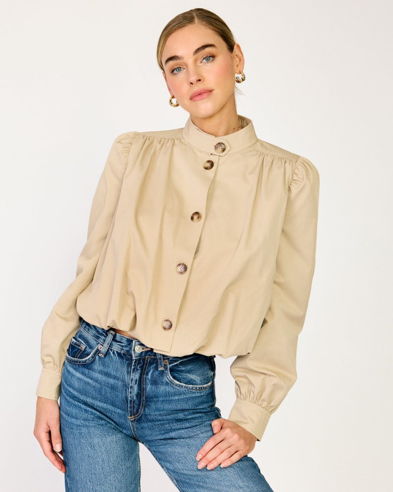 Hemlock Gathered Trench Jacket