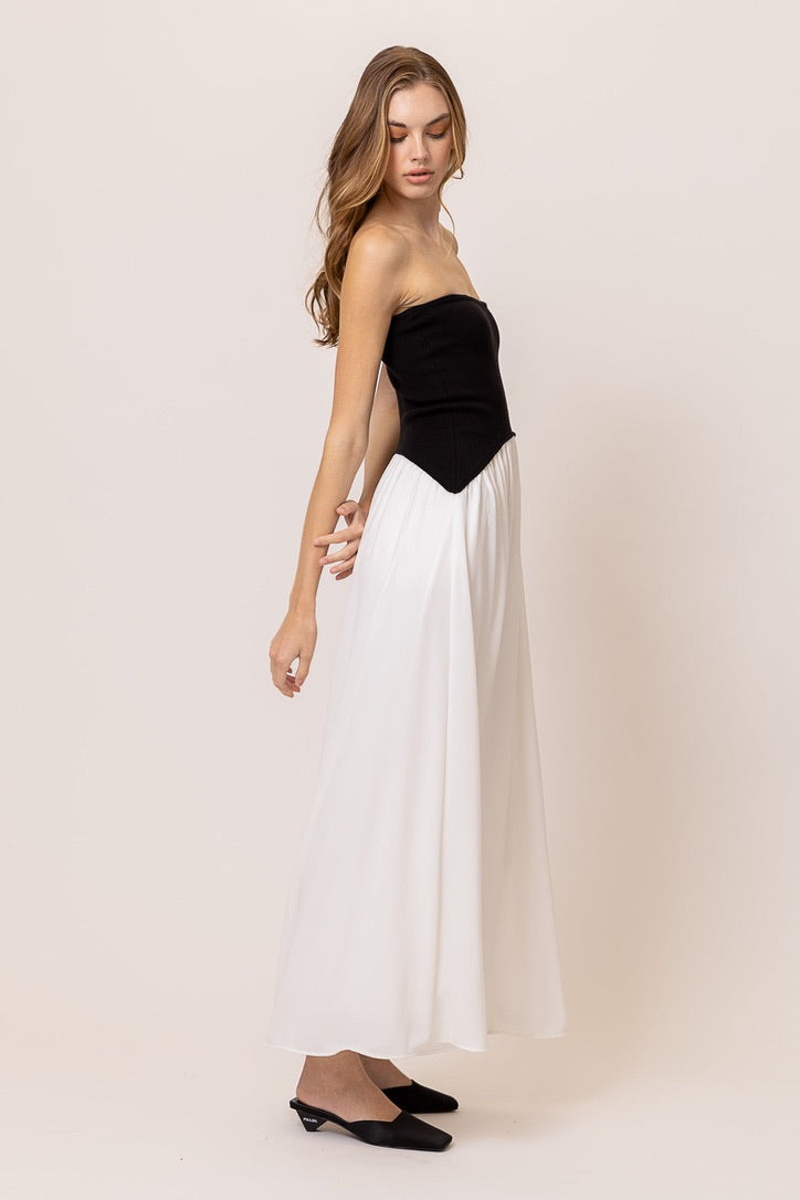 Saloma Mix Media Dress