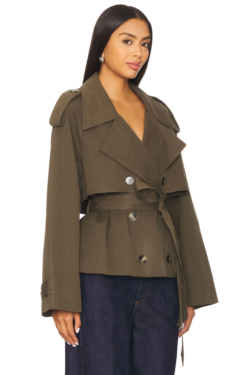 Eleanor Cropped Trench Coat