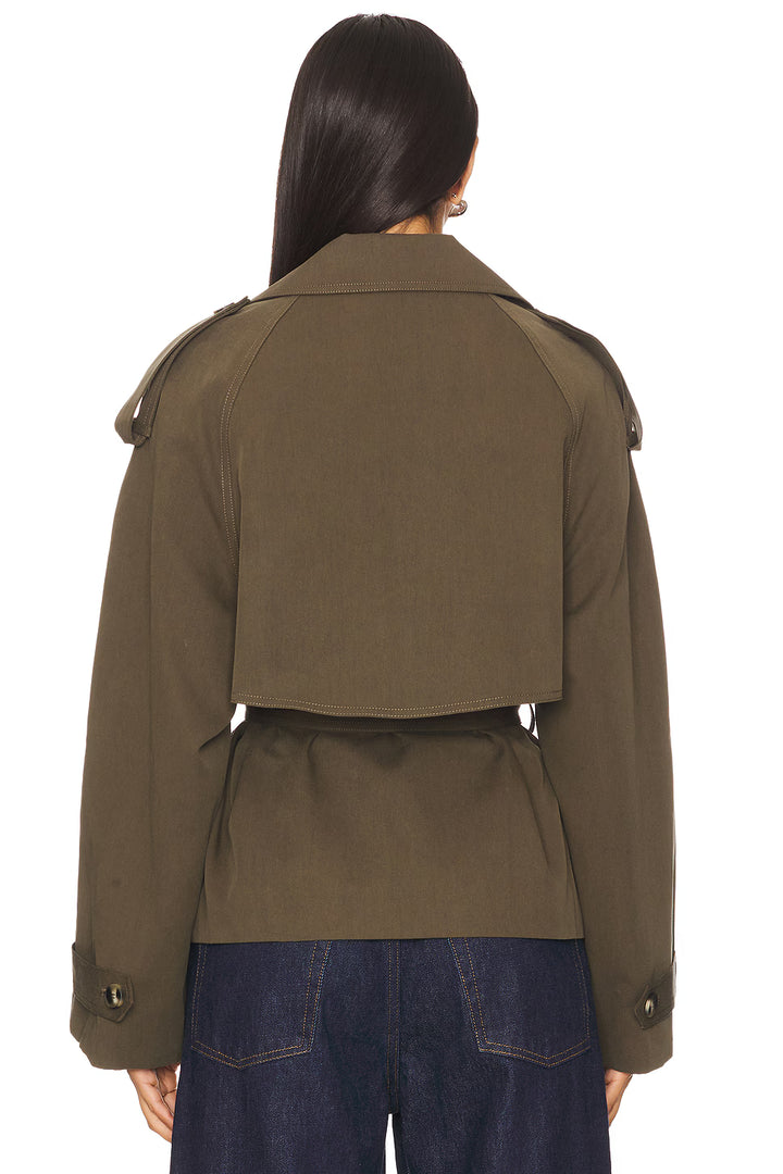 Eleanor Cropped Trench Coat