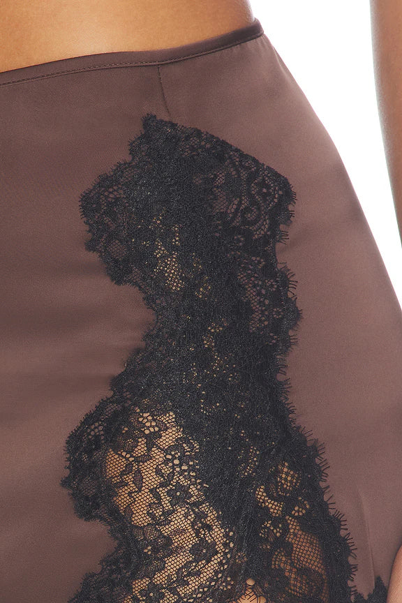 Claude Satin Mini Skirt
