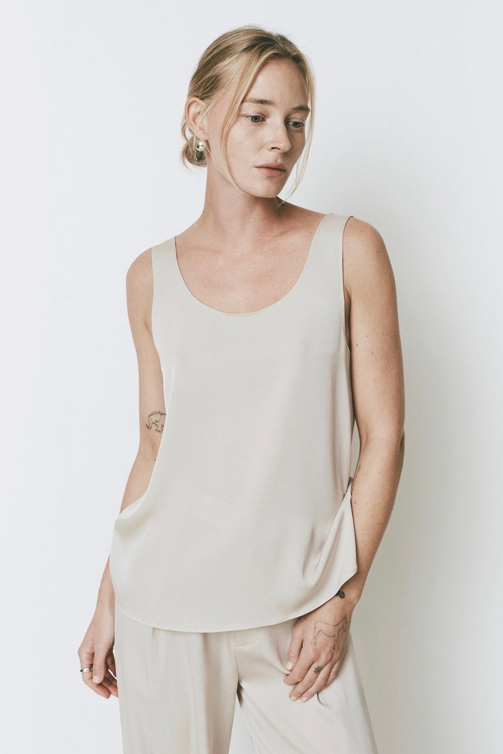 Atelier Satin Tank