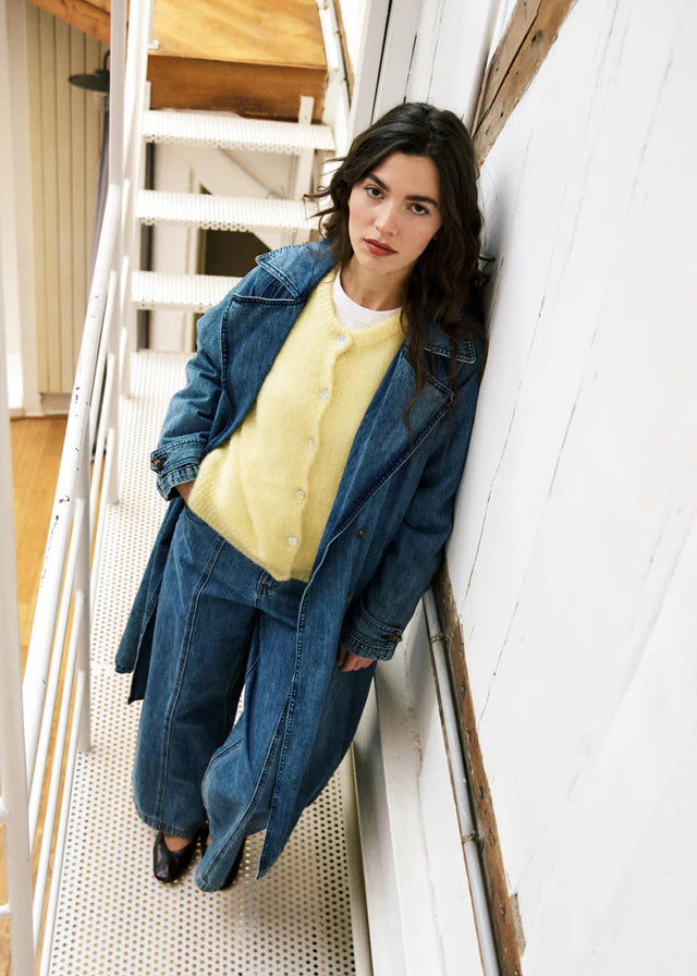 Mable Denim Trench Coat