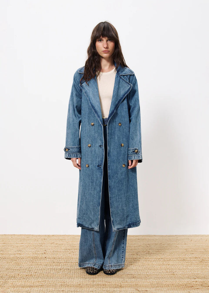 Mable Denim Trench Coat