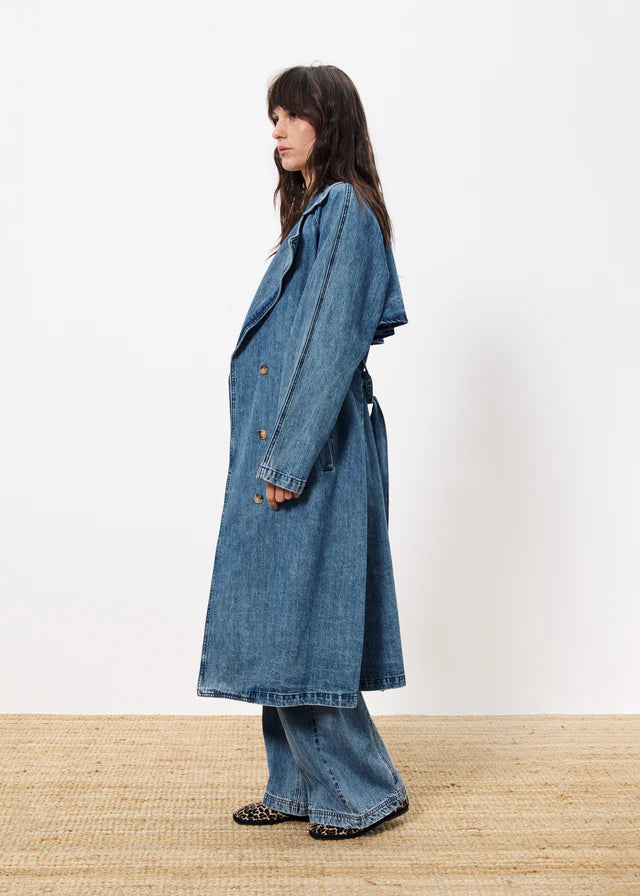 Mable Denim Trench Coat