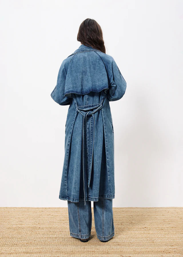 Mable Denim Trench Coat