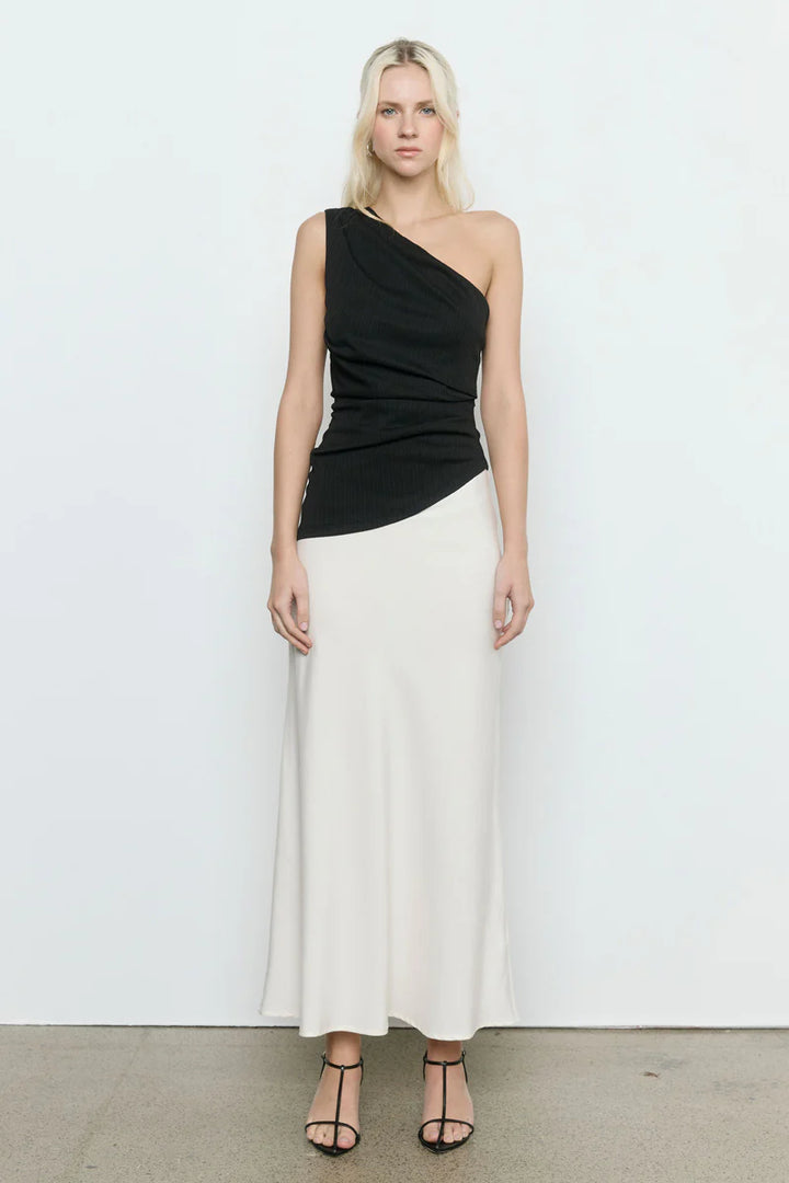 Aura Combo Sleeveless Dress