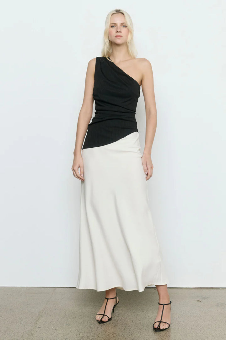 Aura Combo Sleeveless Dress
