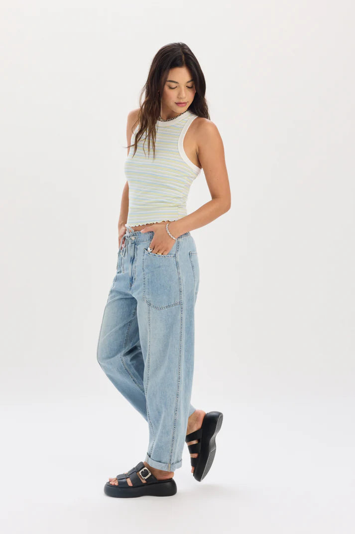 Villa Drawstring Barrel Leg