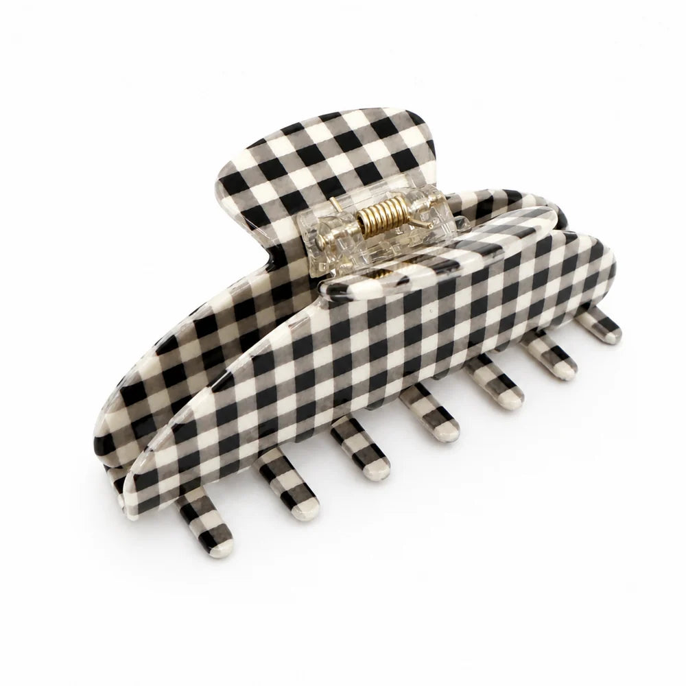 Gingham Claw Clip
