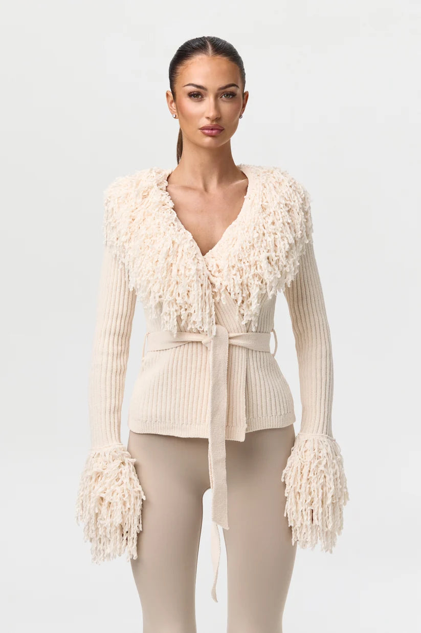 Cassie Knit Fringe Cardigan
