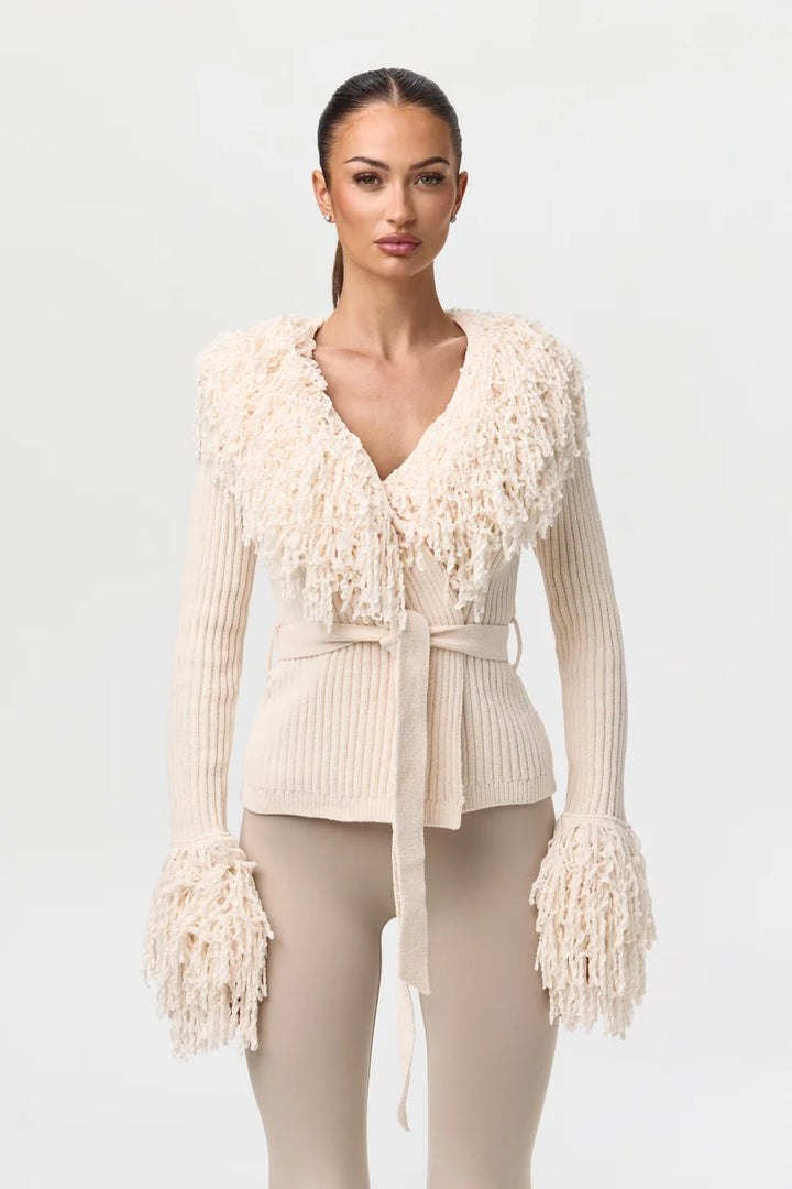 Cassie Knit Fringe Cardigan