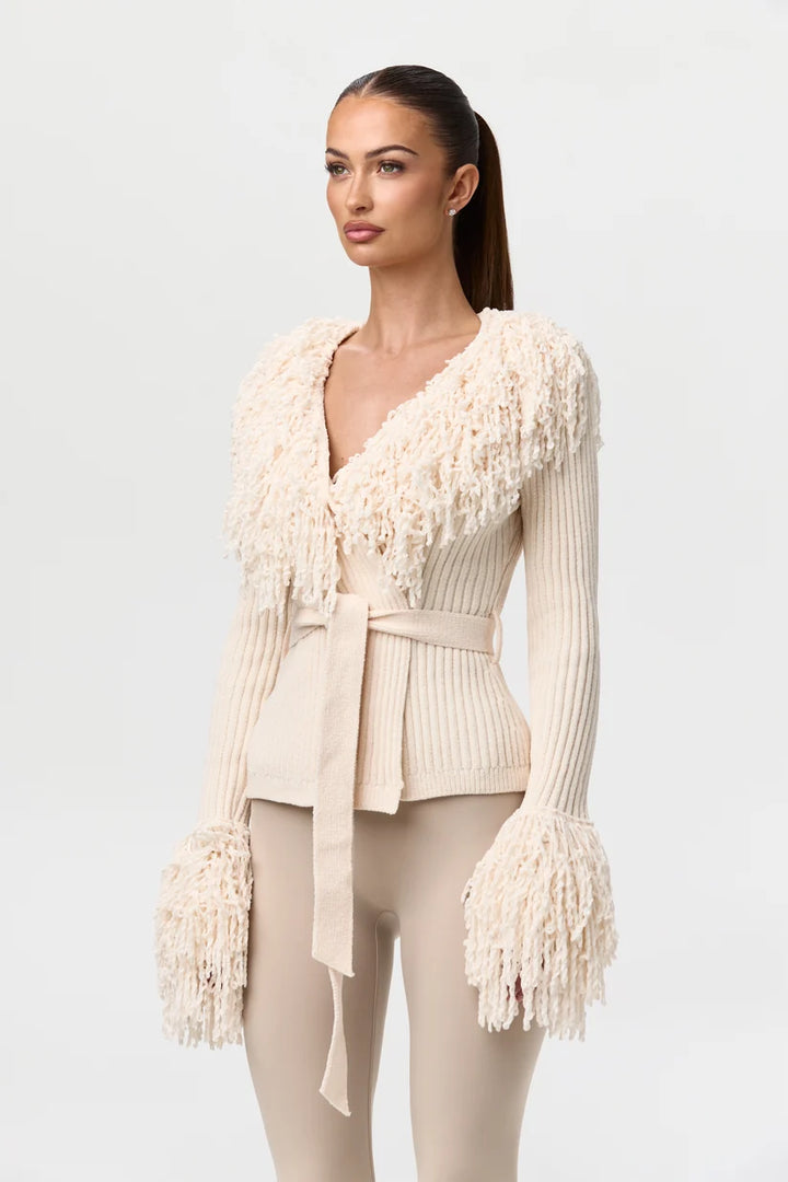 Cassie Knit Fringe Cardigan