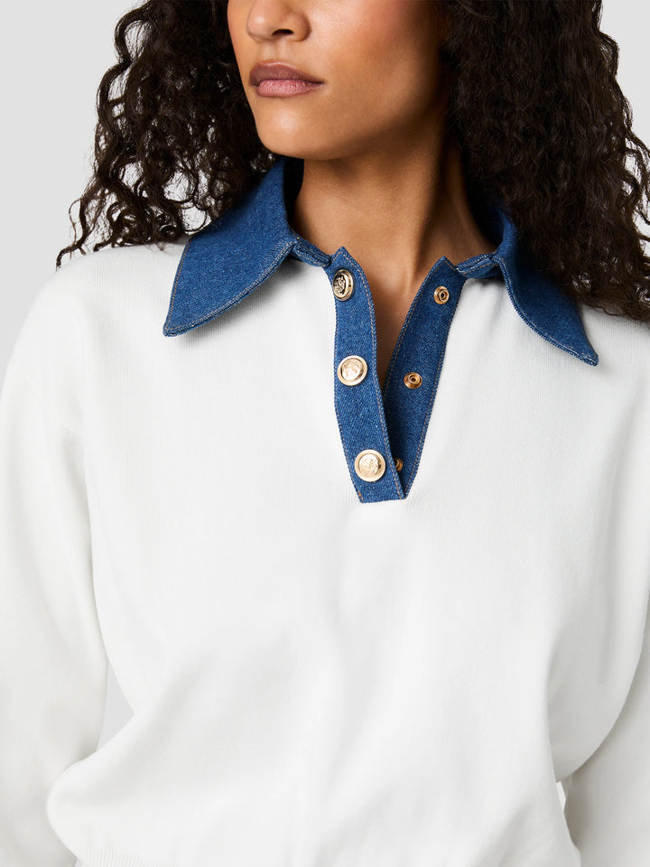 Maxime Knit Collared Sweater