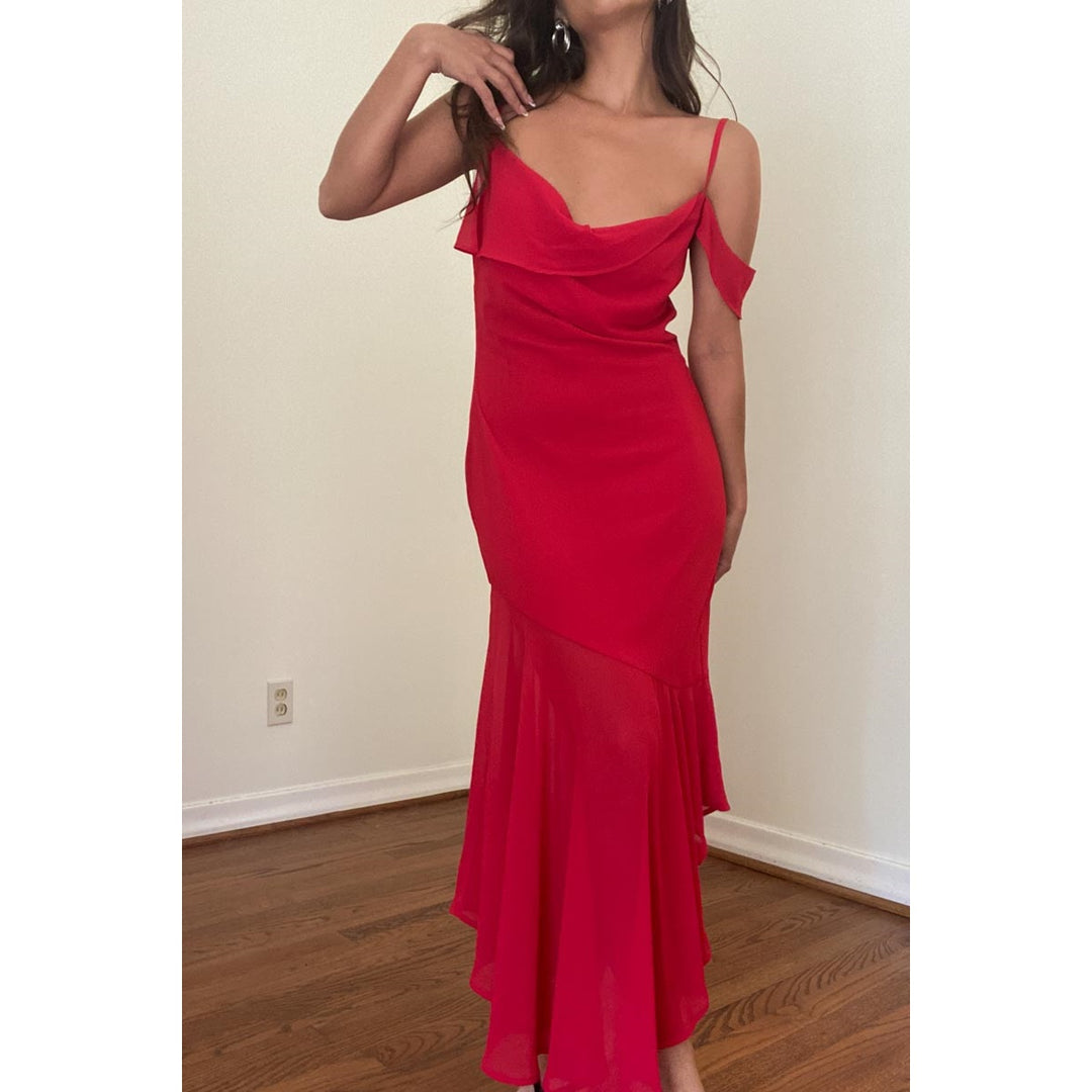 Siena Cowl Neck Midi Dress