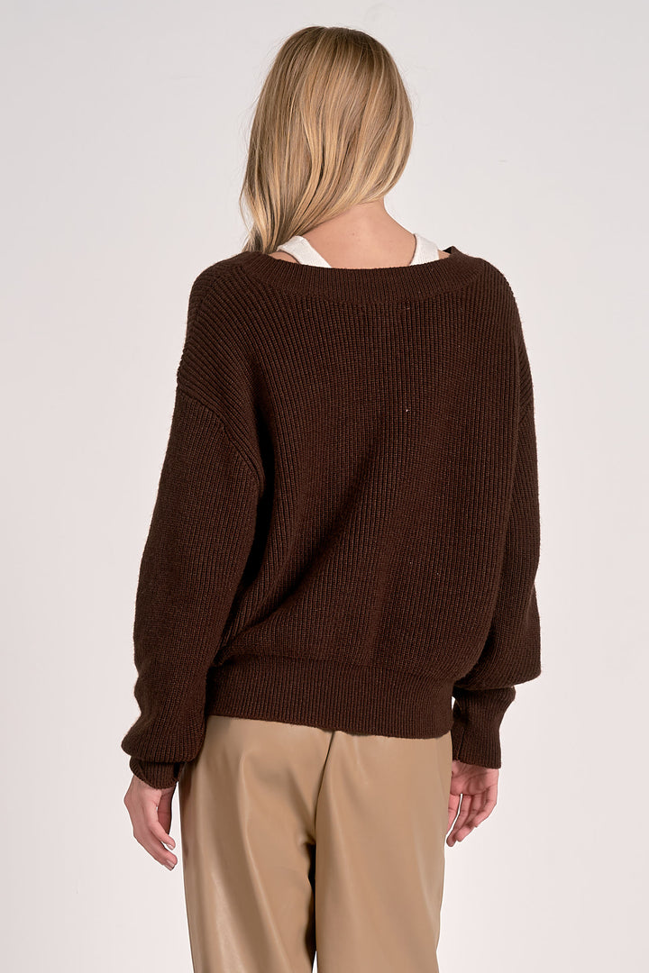 Elle Double Layer Sweater