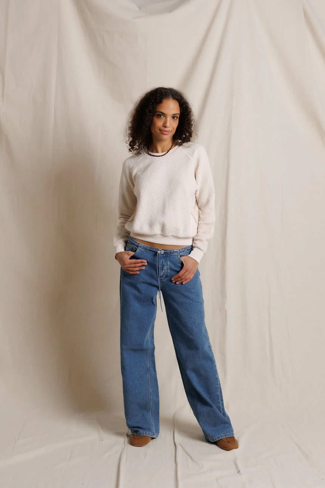 Ziggy Reverse Fleece Crew Neck